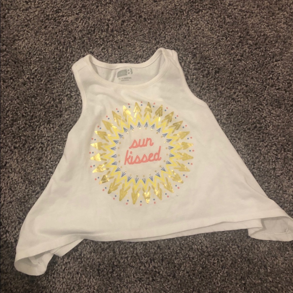 3 for $10. White Crazy 8 tank top
